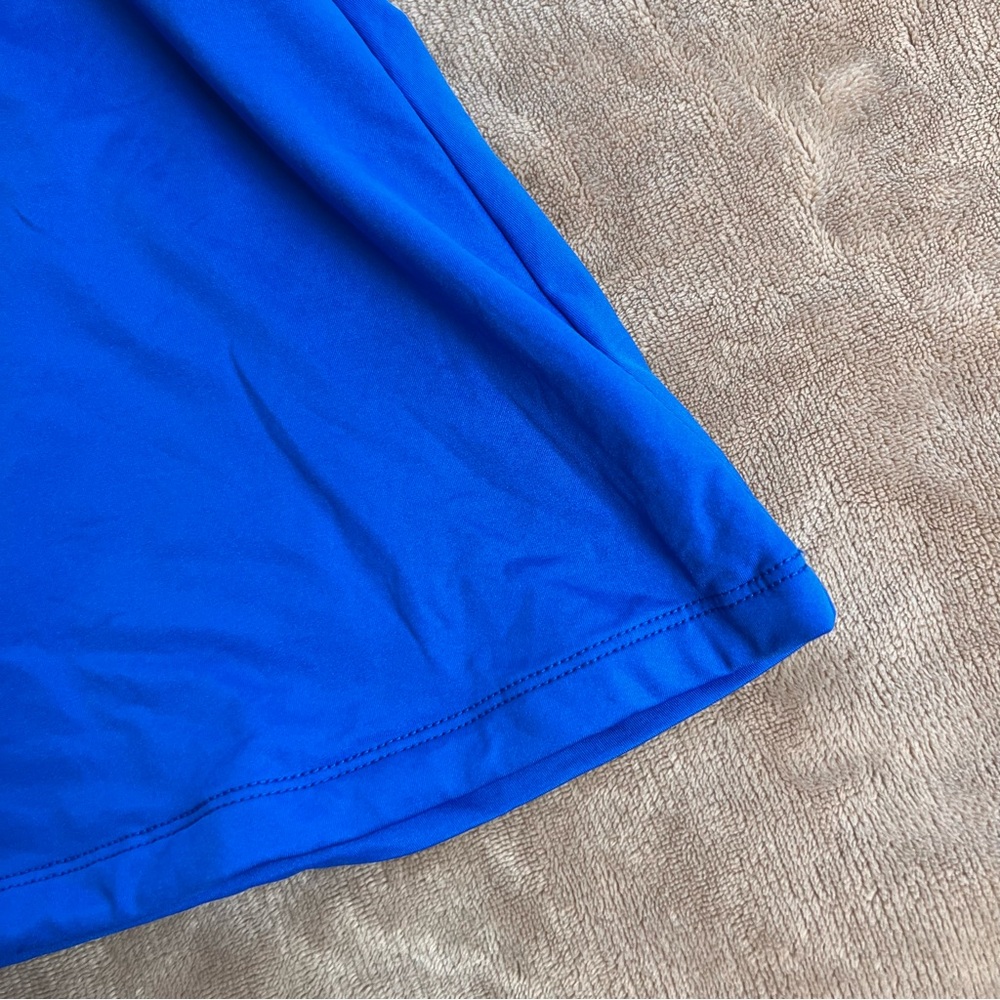 SWIMWEAR Royal Blue Flowy Halter Tankini Top with Sultry V-Neck - Size Small - Picture 2 of 9